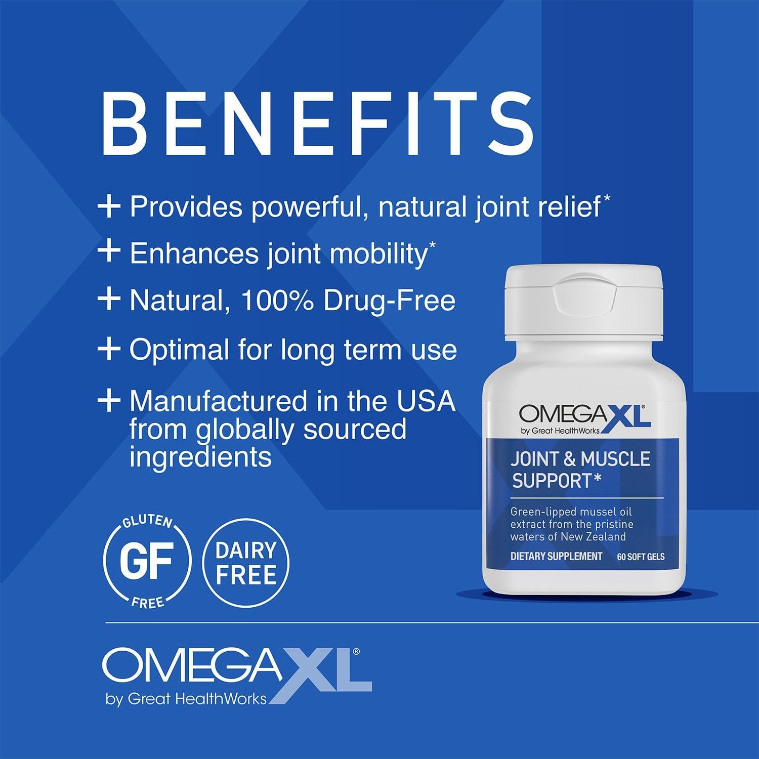 OmegaXL Joint Support Supplement-60 Count